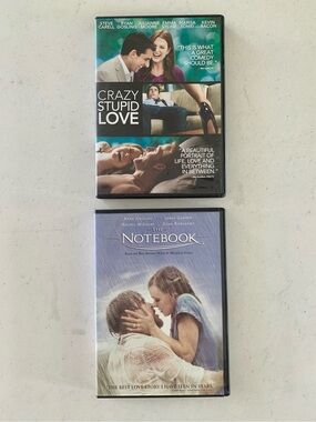 Crazy Stupid Love and The Notebook DVDs - romcom, chick flicks